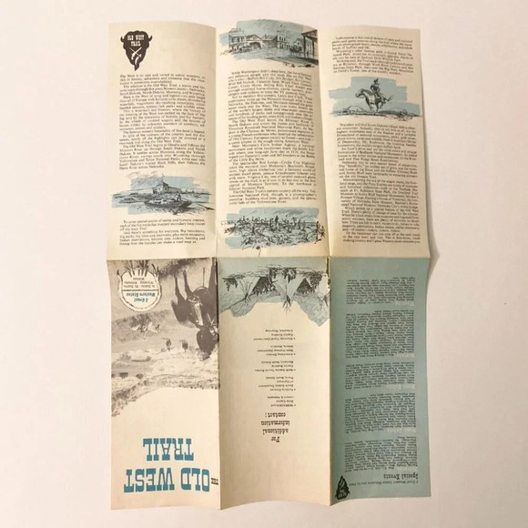 Vintage The Old West Trail 5 Great Western States Travel Brochure United States - Picture 8 of 12